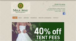 Desktop Screenshot of mileawayrestaurant.com